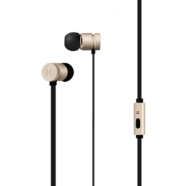 Case High-Clarity Noise Isolating In-Ear Headphones, Champagne Gold