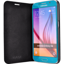 Coque Clapet pour Samsung Galaxy S6, Bois Naturel de Rosewood