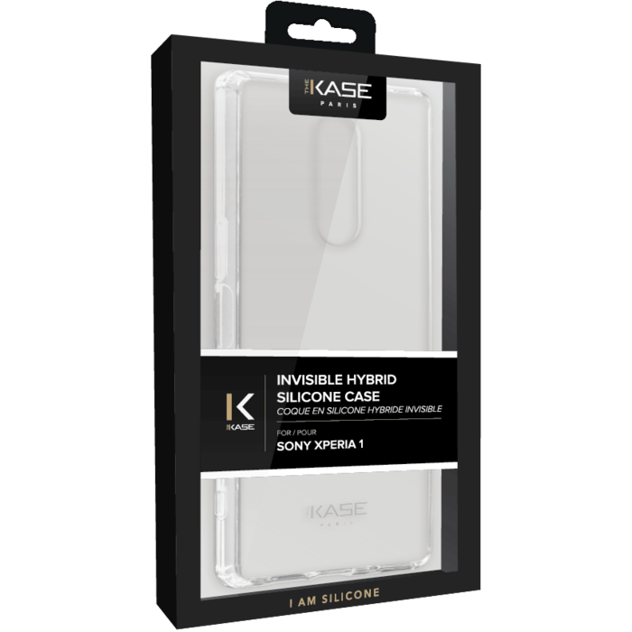 Coque hybride invisible pour Sony Xperia 1, Transparente