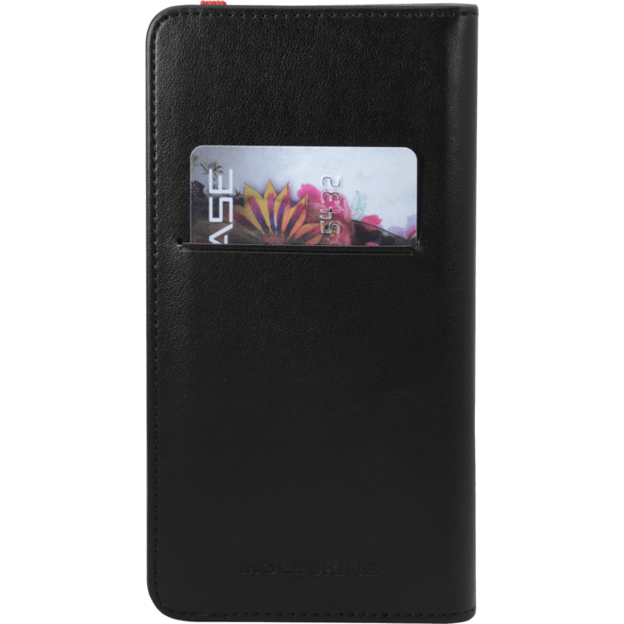 Moleskine Bicolour Coque clapet universelle pour Smartphone (4.6-5.2 pouce), Noir/Rouge