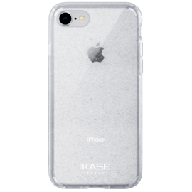 Coque hybride &eacute;tincelante invisible pour iPhone Apple 7/8/SE 2020/SE 2022, Transparente