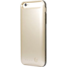 MFi certifi&eacute; Coque Baterie 2400mAh pour Apple iPhone 6/6s, Dore&eacute; (3 bumpers inclus)