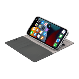 Diarycase 2.0 Coque clapet en cuir v&eacute;ritable avec support aimant&eacute; pour Apple iPhone 13 Pro Max, Rouge Bordeaux