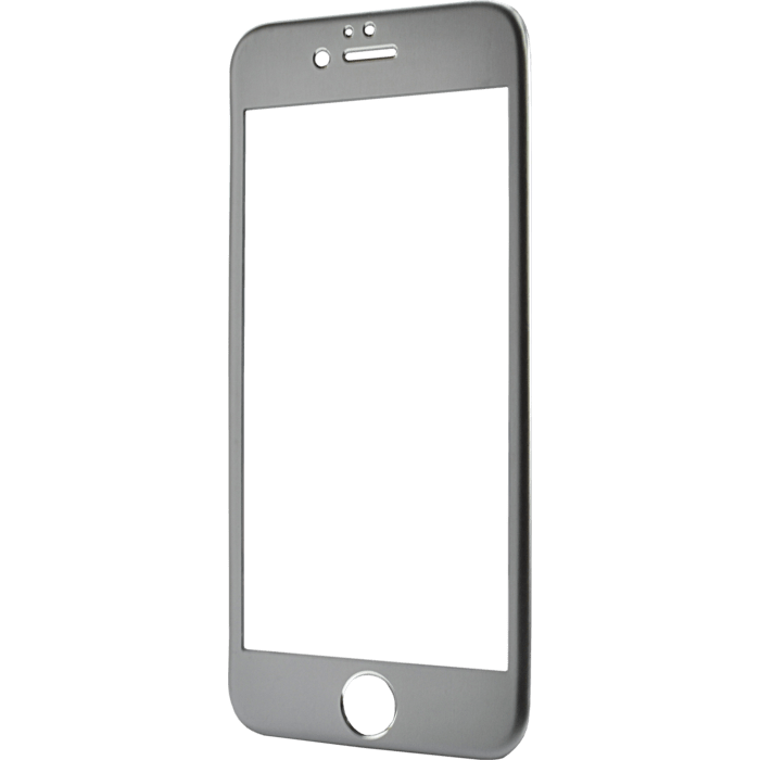 Protection d'écran en Alliage de Titane et verre trempé pour Apple iPhone 6/6s, Gris sidéral