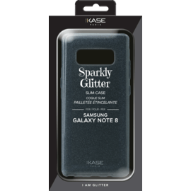 Coque slim pailletée étincelante pour Samsung Galaxy Note 8, Noir