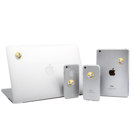 Sticker &eacute;moji cristaux Swarovski&reg;, Mort de rire MDR