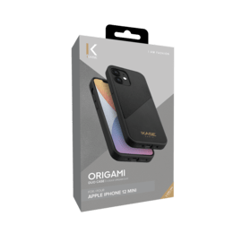 Coque Origami duo pour Apple iPhone 12 mini, Noir urbain