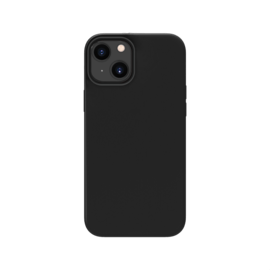 Coque antichoc en gel de silicone doux pour Apple iPhone 13 mini, Noir satin