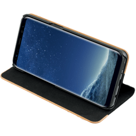 Coque Clapet pour Samsung Galaxy S8, Marron & Bois De Cerisier Naturel