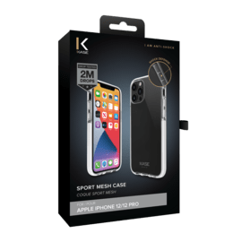 Coque Sport mesh pour Apple iPhone 12/12 Pro, Blanc Lumineux