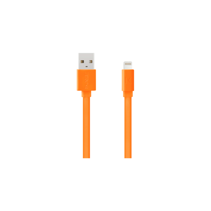 Câble Lightning certifié MFi Apple Charge/Sync (1M), Orange Vif