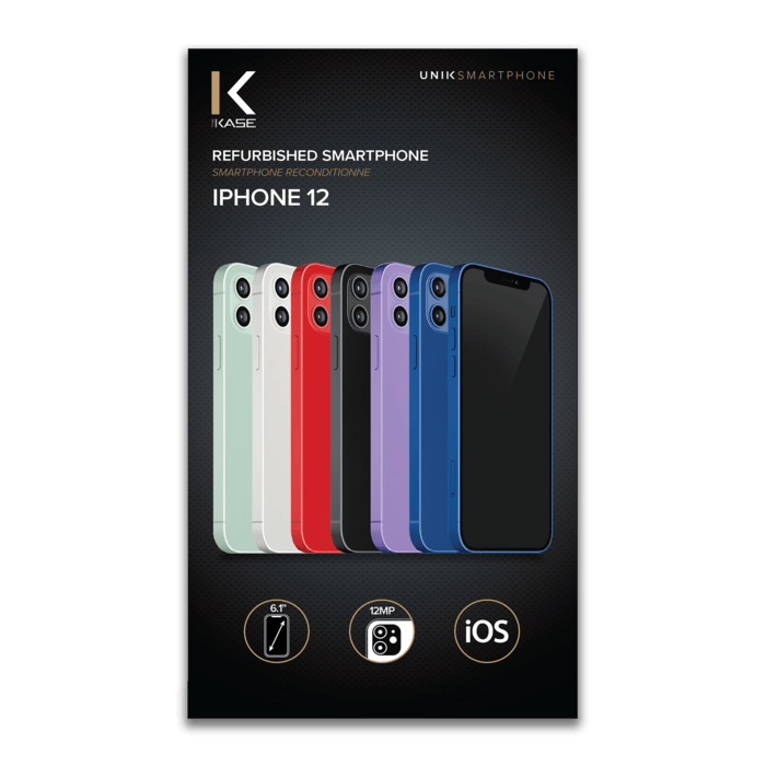 iPhone 12 reconditionn&eacute; 64 Go, (PRODUCT)Red, SANS FACE ID