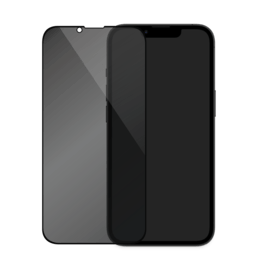 Protection d'&eacute;cran Priv&eacute;e en verre tremp&eacute; (100% de surface couverte) pour Apple iPhone 13/13 Pro, Noir