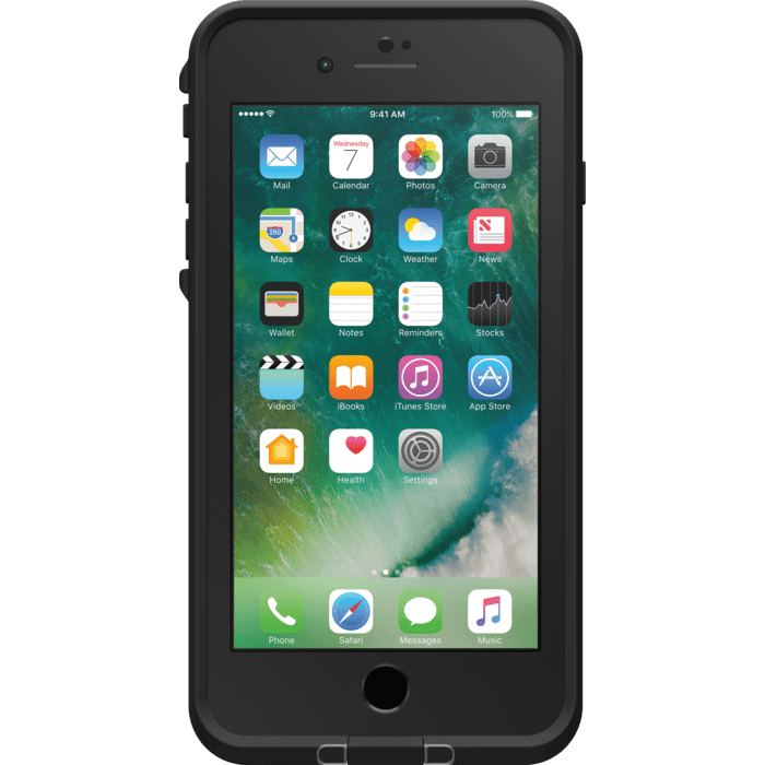 Lifeproof Fre Coque Waterproof pour Apple iPhone 7 Plus, Asphalte Noir