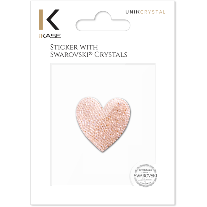 Swarovski® Ultra Fine Rock Crystal Sticker, Golden Shadow Heart