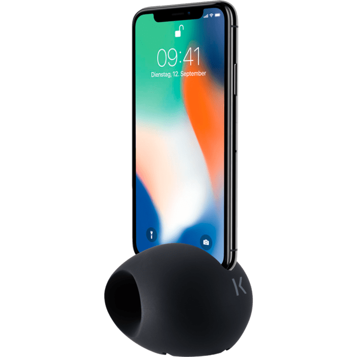 Oeuf Amplificateur de son pour Apple iPhone X/XS, Noir