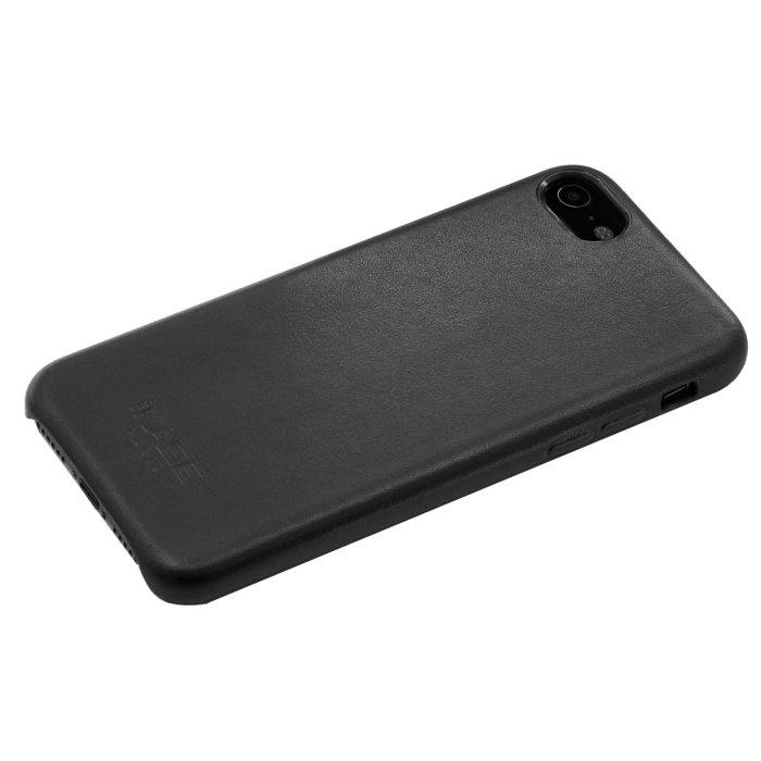 Coque en Cuir V&eacute;ritable Fabriqu&eacute;e &agrave; la Main&nbsp;pour Apple iPhone 7, Noir