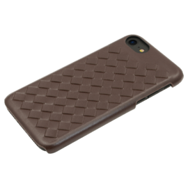 Treccia Genuine Leather Case for Apple iPhone 6/6s/7/8/SE 2020, Chestnut Brown