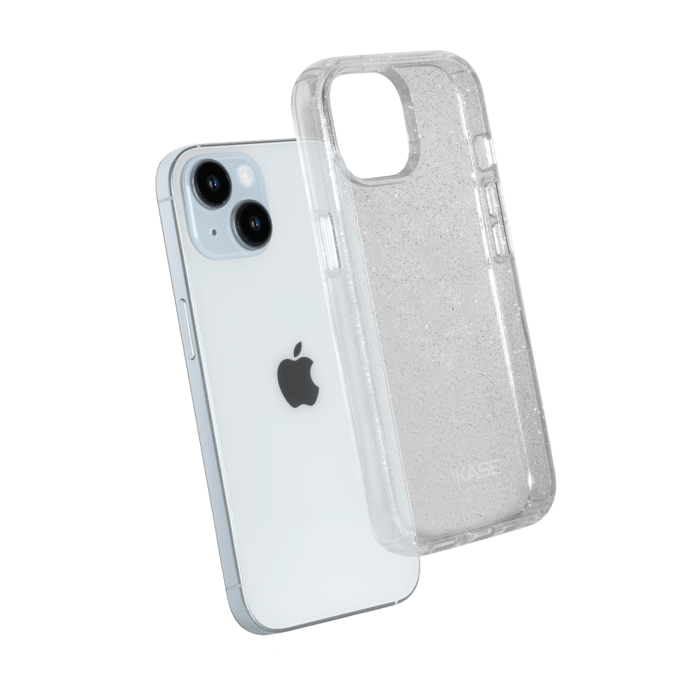Coque hybride &eacute;tincelante invisible GEN 2.0 pour Apple iPhone 15, Transparente