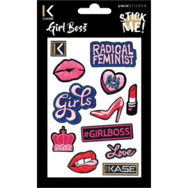 Girl Boss Stickers brodés