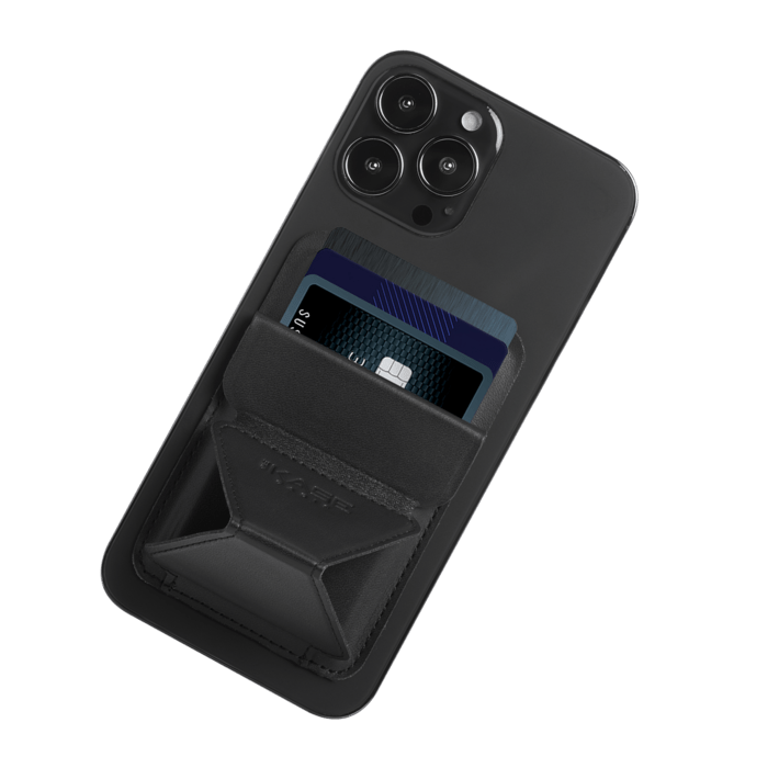 Support magn&eacute;tique et porte-cartes MagSnap, Noir minuit
