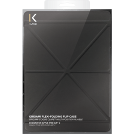 Origami Coque clapet Multi-position pliable pour Apple iPad Air 2, Noir Satin