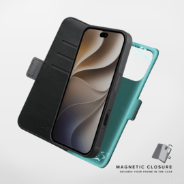 Etui & Coque robuste magn&eacute;tique 2-en-1 et fabriqu&eacute; avec un &eacute;tui en plastique recycl&eacute; pour Apple iPhone 18 Pro, Noir Onyx