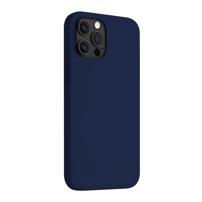 Anti-Shock Soft Gel Silicone Case for Apple iPhone 12 Pro Max, Oxford Blue