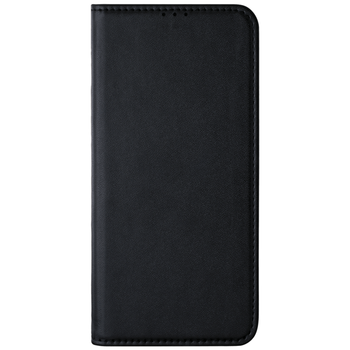 Coque clapet folio avec fente pour cartes & support pour Samsung Galaxy A40 2019, Noir