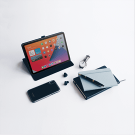 Coque clapet folio slim fit avec porte-stylo pour Apple iPad Air 4e/5e génération