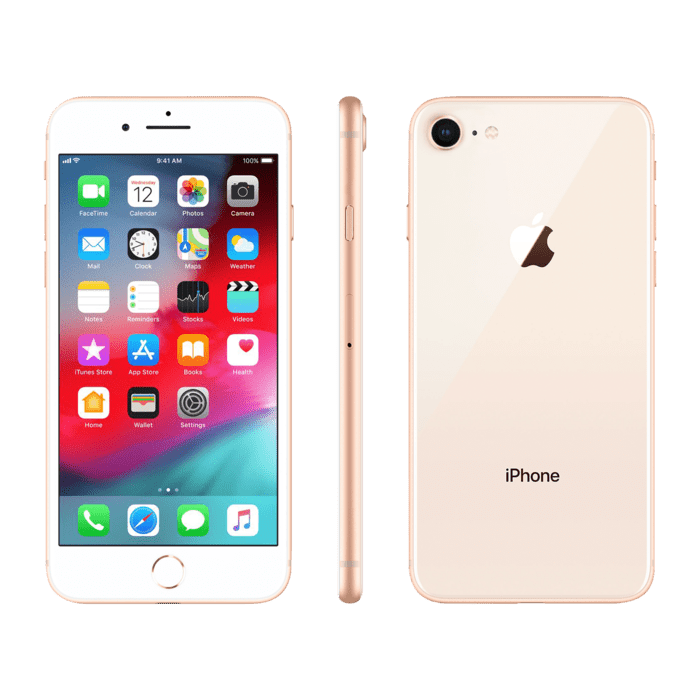 IPhone 8 64 Go Noir - Pour Pièces : Dos Cassé Et Touch ID HS - Vendu Sans Retour