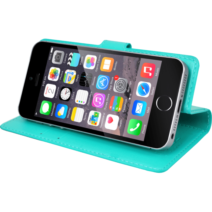 Coque clapet Universelle pour Smartphone (jusqu &agrave; 3.5 pouce), Turquoise