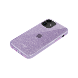 Coque slim&nbsp;paillet&eacute;e &eacute;tincelante pour Apple iPhone 12 mini, Violet