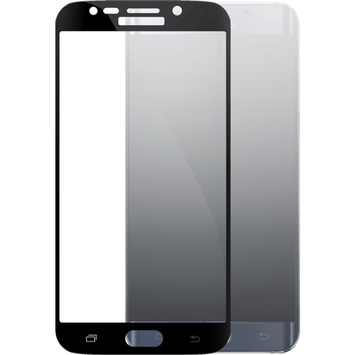 Protection d'écran en verre trempé Bord à Bord Incurvé pour Samsung Galaxy S6 Edge Plus, Noir