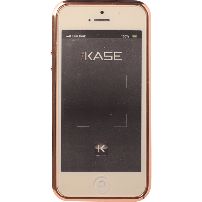 Bumper classique pour Apple iPhone 5/5s/SE, contours strass, Or Rose