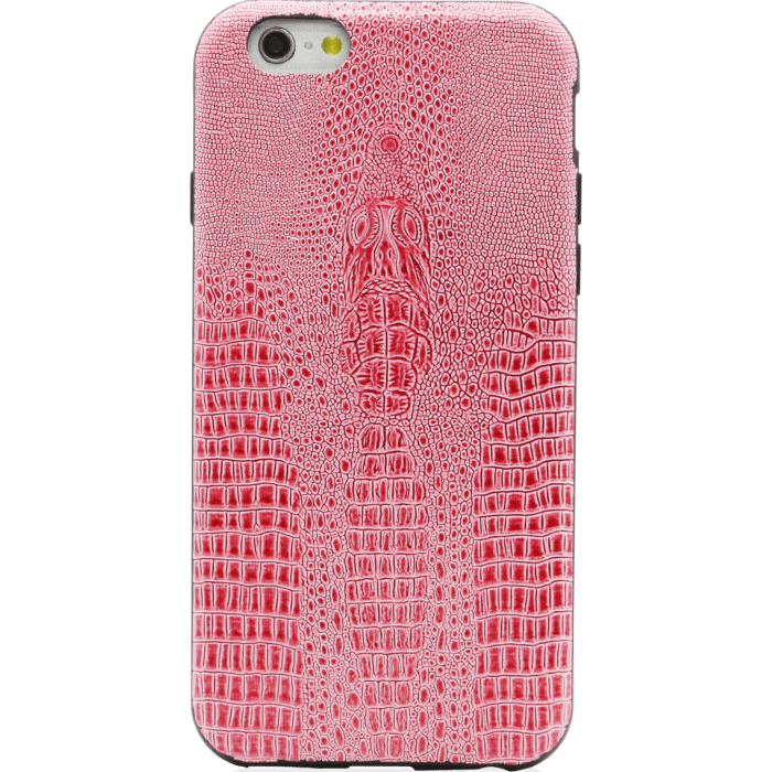 Coque pour Apple iPhone 6/6s, motif croco, Corail