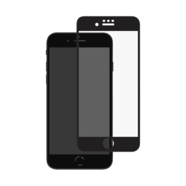 Protection d'&eacute;cran en verre tremp&eacute; Bord &agrave; Bord Incurv&eacute; pour Apple iPhone SE 2022, Noir