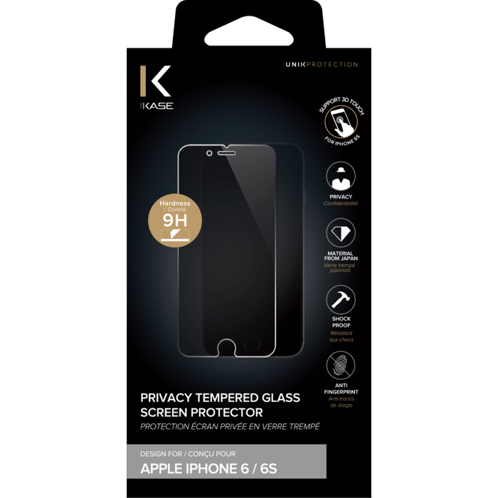 Protection d'&eacute;cran Priv&eacute;e en verre tremp&eacute; pour Apple iPhone 6/6s