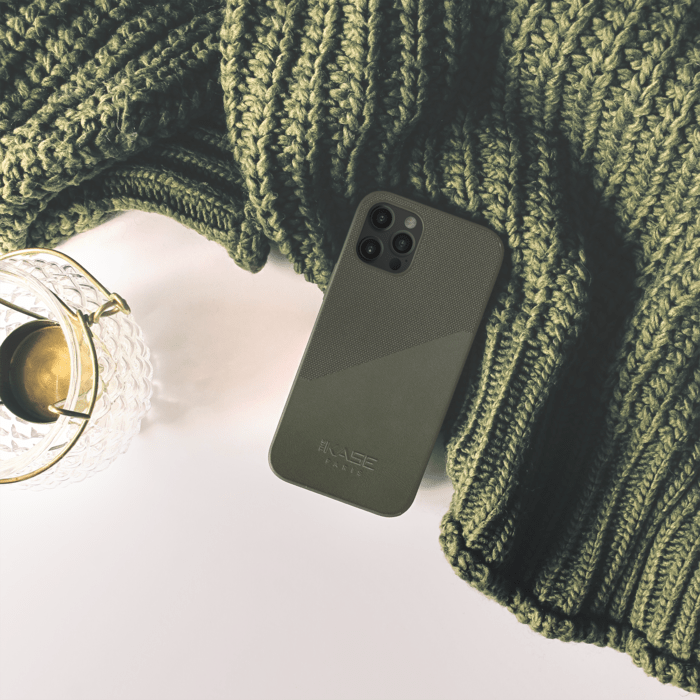 Coque Origami duo pour Apple iPhone 12 Pro Max, Vert camouflage