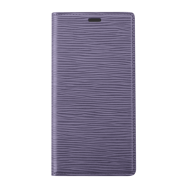 Diarycase 2.0 Coque clapet en cuir v&eacute;ritable avec support aimant&eacute; pour Apple iPhone 14 Pro, Vesper Violet