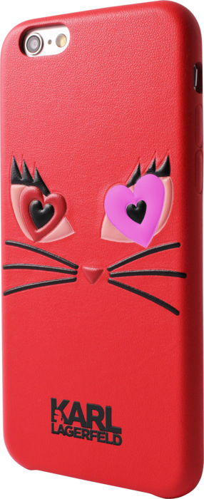 (P) Karl Lagerfeld Choupette in Love 2 Coque pour Apple iPhone 6/6s, Rouge