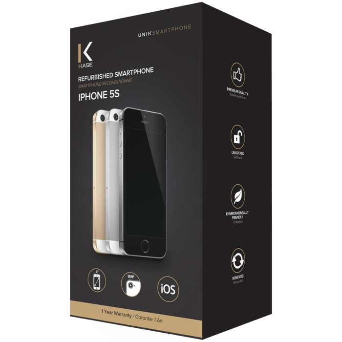 iPhone 5s reconditionné 32 Go, Gris sidéral, débloqué