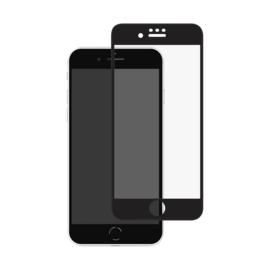 Protection d’écran antibactérienne en verre trempé ultra-résistant à bords incurvés pour Apple iPhone SE 2022, Noir