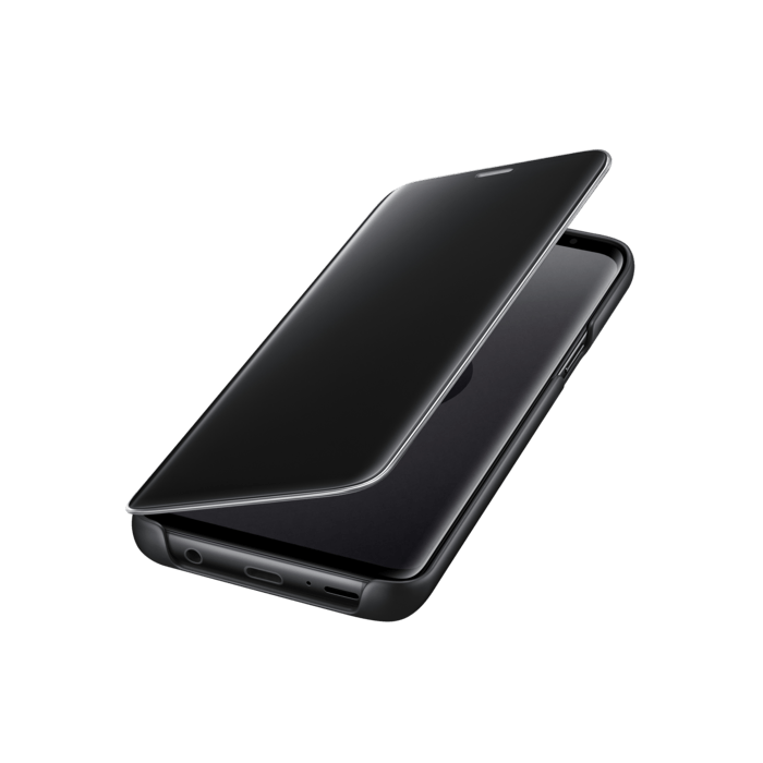 Clear View cover avec fonction Stand Noir Galaxy S9