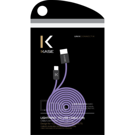 C&acirc;ble Lightning Plat vers USB (1m), Violet Royal