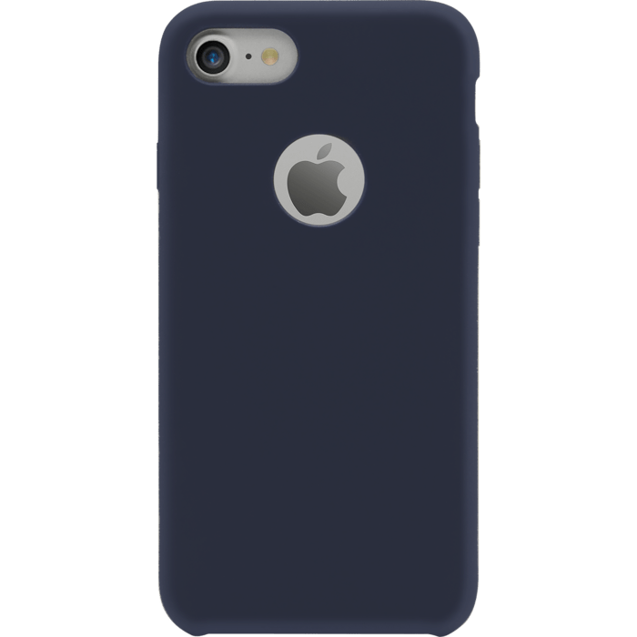 Coque en gel de silicone doux pour Apple iPhone 7/8, Bleu Marine