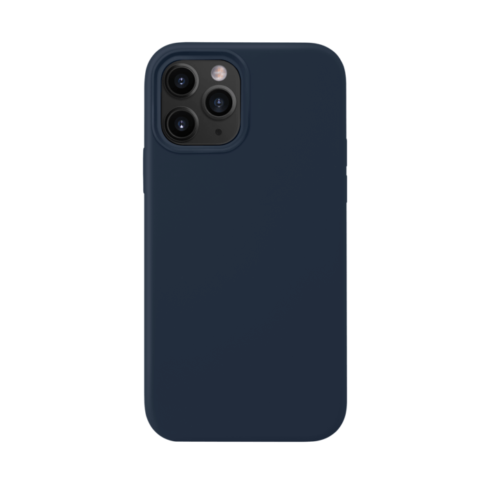 Coque en Gel de Silicone Doux pour iPhone 12/12 Pro, Bleu Oxford