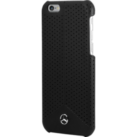 Mercedes Benz Pure Line Coque cuir perfor&eacute; veritable pour Apple iPhone 6/6s, Noir