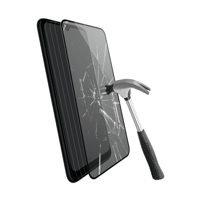 Protection d'écran en verre trempé (100% de surface couverte) pour Xiaomi Redmi Note 8T, Noir