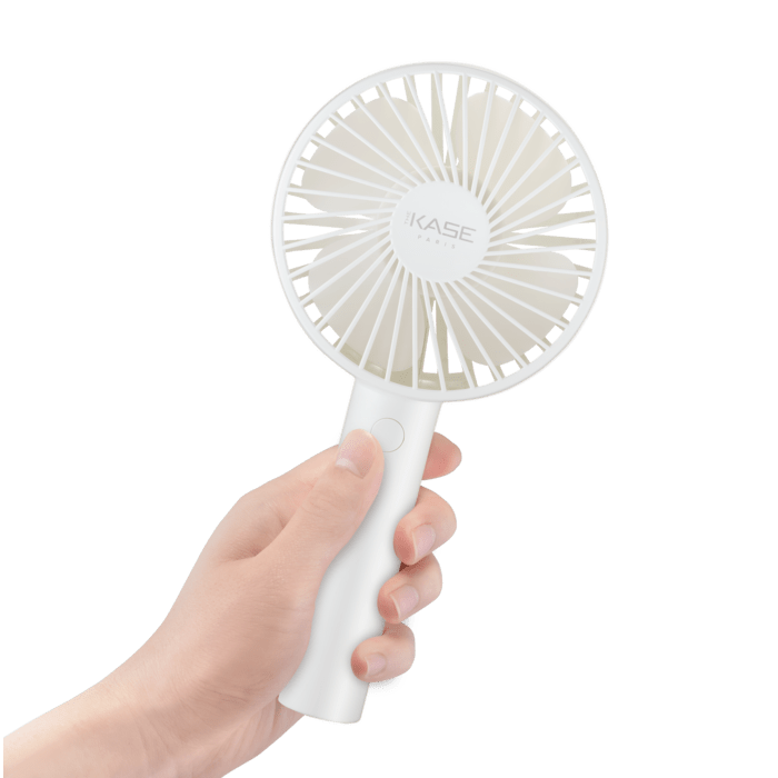 Mini Ventilateur Portable, Blanc Lumineux